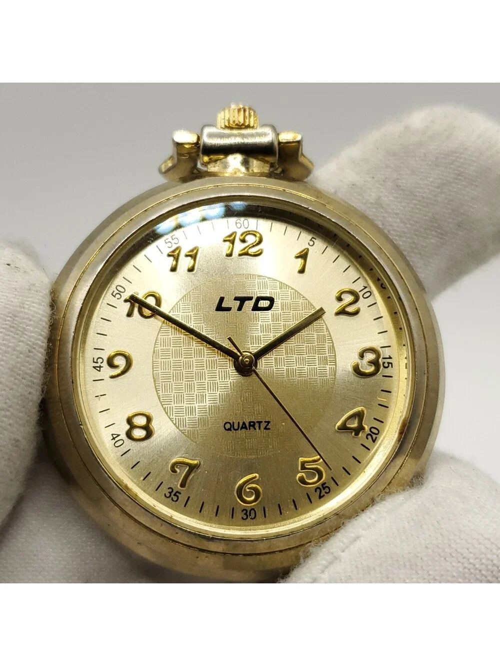 LTD Quartz Pocket With Clip Watch 40mm New Battery